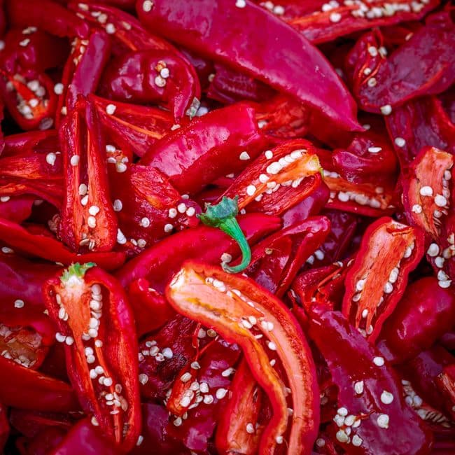 Piment rouge séché